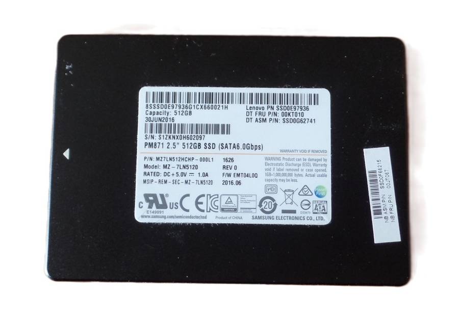SAMSUNG 512GB 2.5` SSD