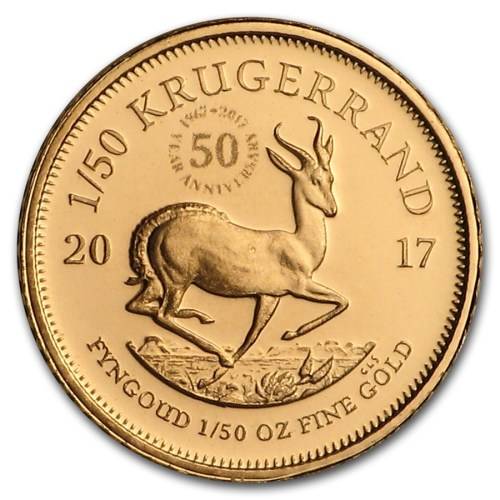2017 South Africa 1/50 oz Proof Gold Krugerrand