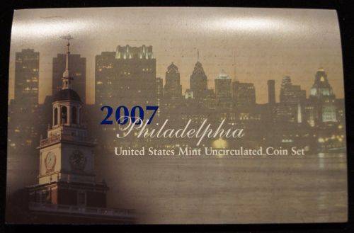 2007 US Philadelphia Mint Uncirculated 14-Coin Set - Sealed USA Government Packaging