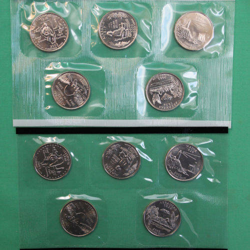 2003 Philadelphia and Denver US Mint Uncirculated 20 Coin BU Set
