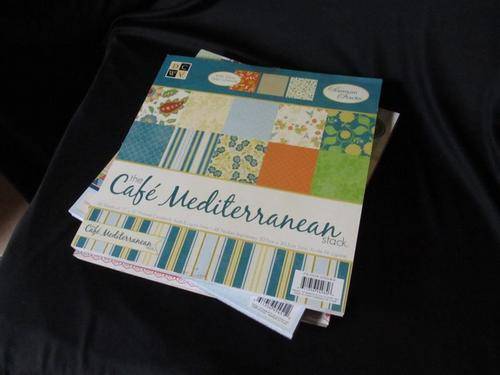 DCWV PREMIUM CARDSTOCK STACK  12"X12" CAFE MEDITERRANEAN STACK