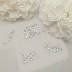 'I Do' and 'Me Too' Sticker (Groom set included) for Wedding Shoes