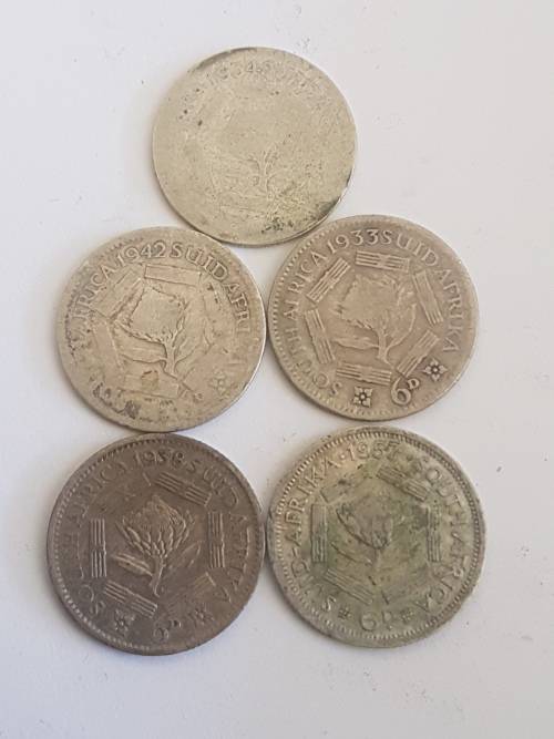 Union of South Africa 6 pence