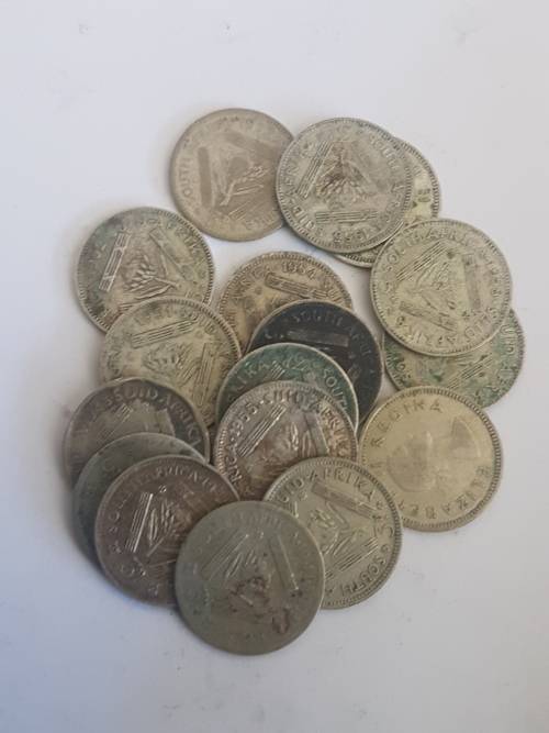 Union of South Africa 3 pence coins