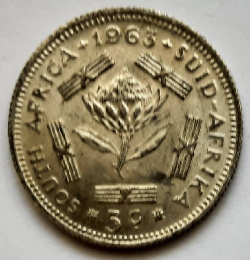 1953 5 Shillings + 1955 2 ½ Shillings + 1953 1 Shilling + 1952 1 Pence + 1964 10 Cents + 1963 5 Cent