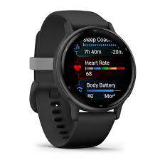 Garmin Vivoactive 5 - Slate Aluminium Bezel with Black Case and Silicone Band - Unsealed