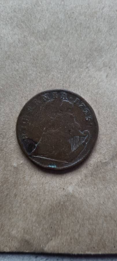 HALF PENNY HIBERNIA 1723