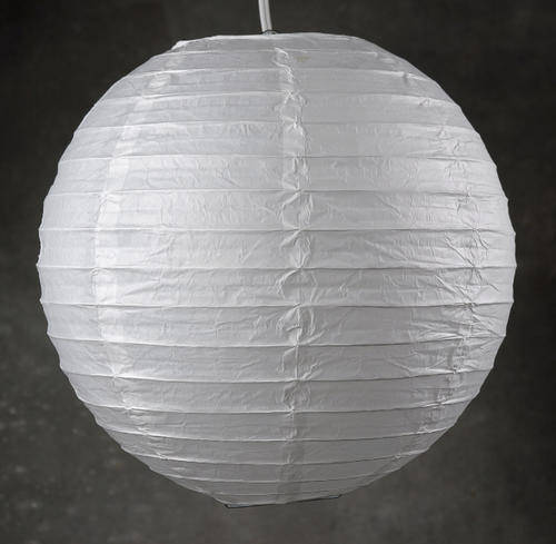 Chinese paper lanterns: 20 cm- WHITE