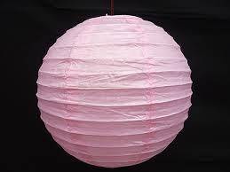 Chinese paper lanterns: 20 cm- BABY PINK