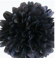 Hanging pom pom/ tissue flower hanging ball- BLACK