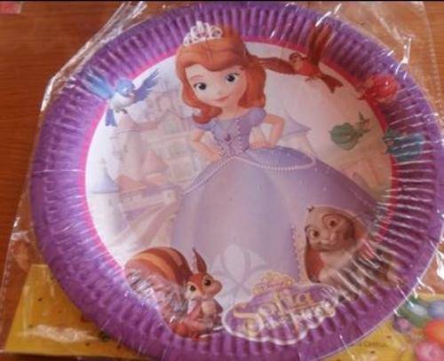 Sofia the first party plates(10)