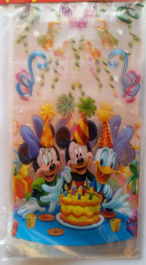 Mickey Mouse party Loot bags(10)- 18cm by 36cm