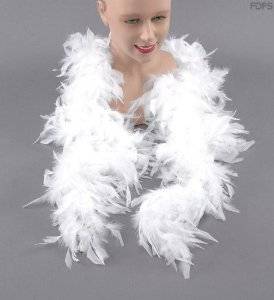 WHITE Feather Boa Necklace +- 2m long