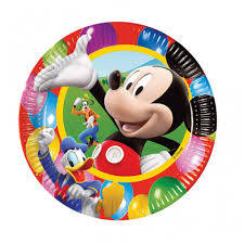Mickey mous party plates (8)