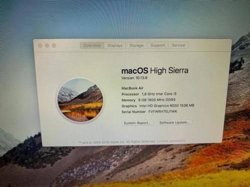 Macbook Air (Early 2017) A1466