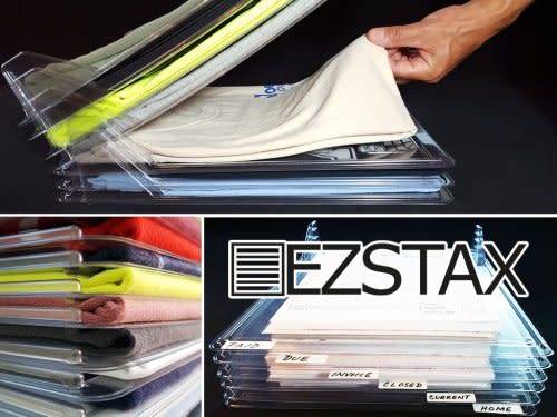 EZSTAX T-SHIRT ORGANIZING SYSTEM 10 PACK
