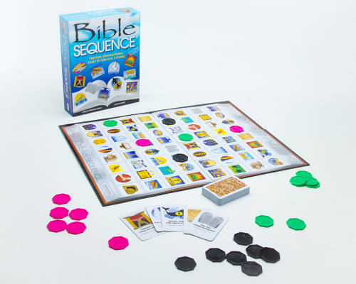 BIBLE SEQUENCE BOARD GAME / THE FUN, INSPIRATIONAL GAME OF BIBLICAL STORIES / SOCIAL ACTIVITY GAME
