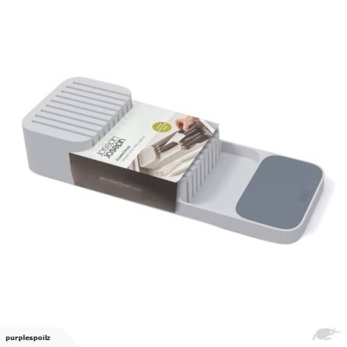 DRAWER STORE COMPACT 2-TIER KNIFE ORGANIZER / NEAT STORAGE SOLUTION