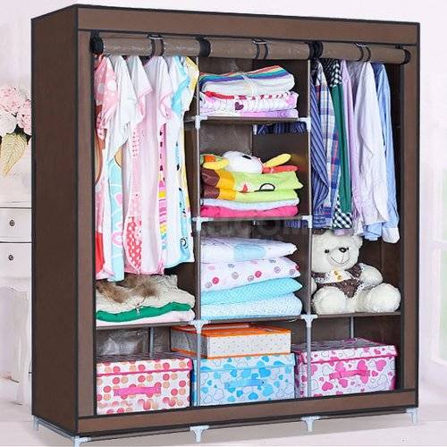 Tri / Triple Storage / Organizing / Space Saving / Diy / Canvas Wardrobe / Closet
