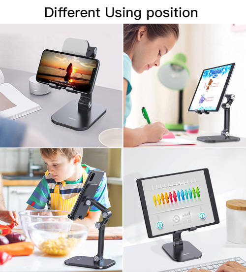 DESKTOP COMPACT FOLDING ADJUSTABLE SMARTPHONE / TABLET / IPAD HOLDER / STAND / MOUNT