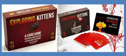 EXPLODING KITTENS PLUS EXPLODING KITTENS NOT SAFE FOR WORK EDITION CHRISTMAS BUNDLE