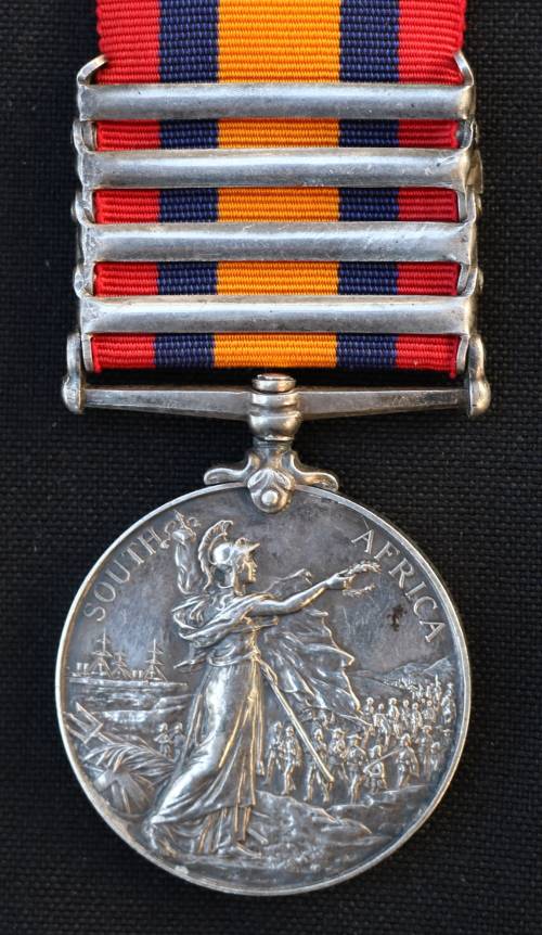 Queen's South Africa Medal to Captain Railway Pioneer Regiment / Brabant's Horse QSA