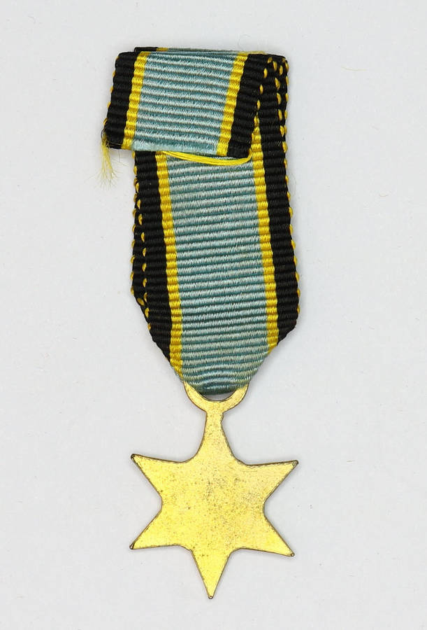 MINIATURE MEDAL: AIR CREW EUROPE STAR EF