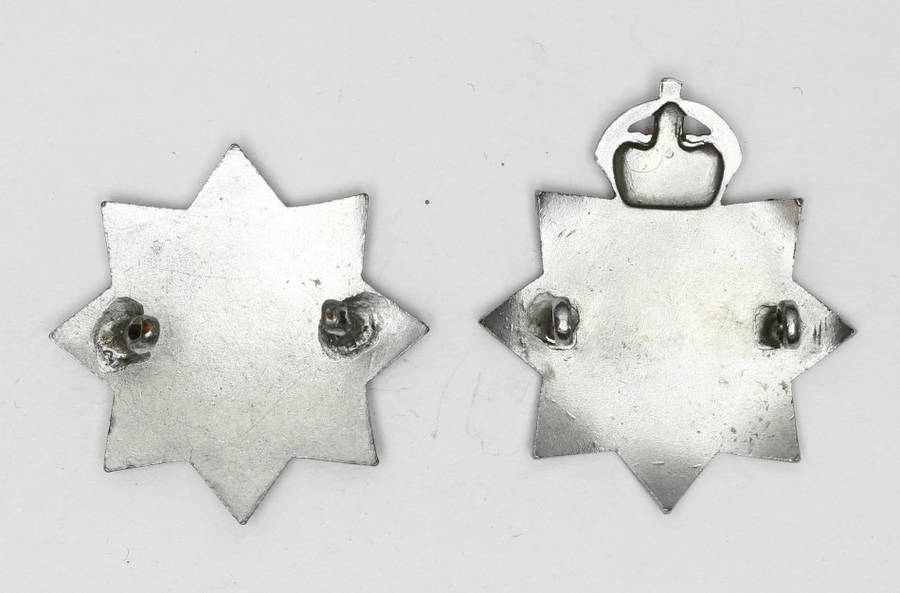 Lot Auxiliary Fire Service and National Fire Service badges