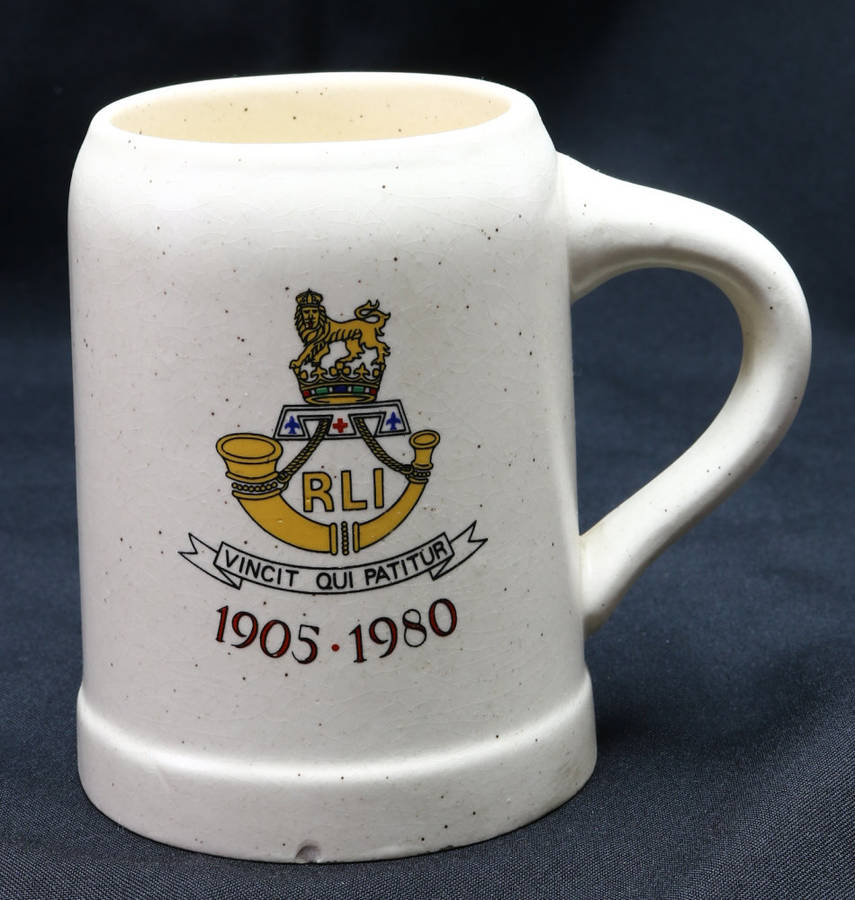 Rand Light Infantry 1905 - 1980 Anniversary Mug (note chip to base)