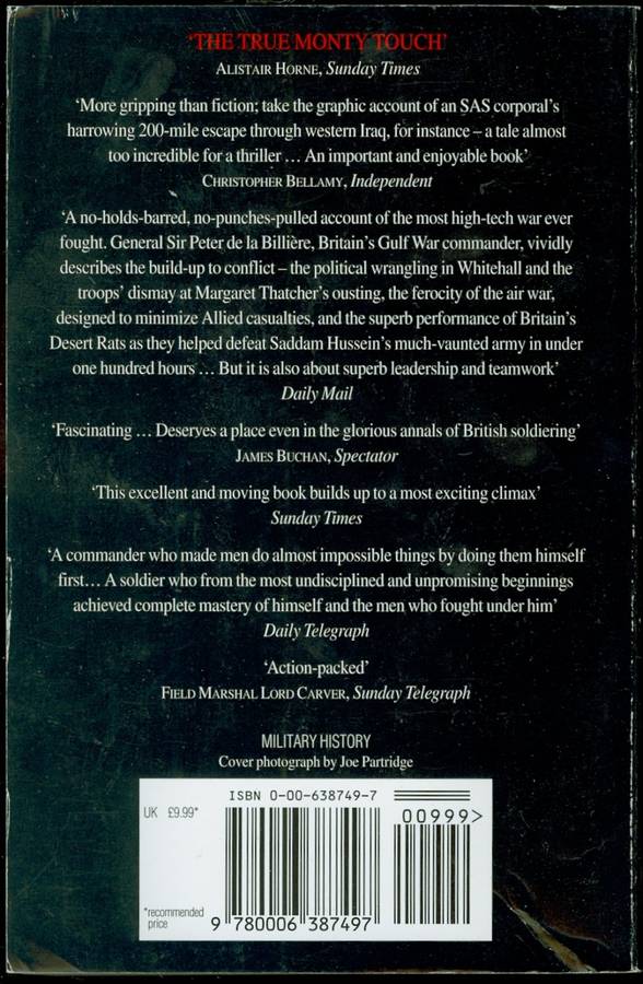 Storm Command Personal account of the Gulf War de la Billiere softcover 348 pages like new