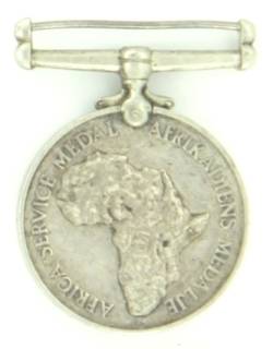 Pair War and Africa Service Medals