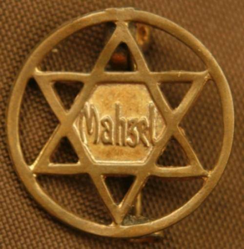 Jewish Star of David Mahzel Badge Number 284238