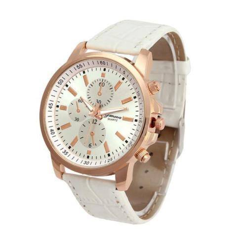 Watches Geneva Unisex Watch Casual Faux Leather Quartz Analog Wristwatch