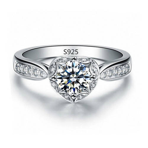 Simulated Diamond Ring with Amazing Accents