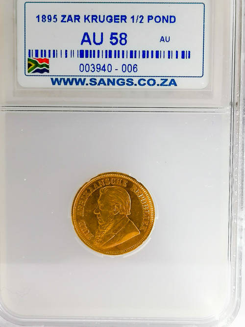 South Africa  (ZAR) Gold 1/2 Pond (Half Pond)
