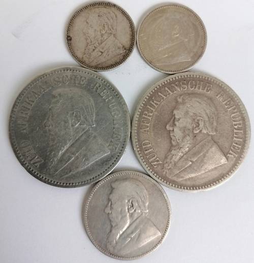 TAKE THE LOT.X5 ZAR COINS.