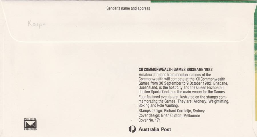 Australian Cover signed by cricketer Mike Kasprowicz as scans