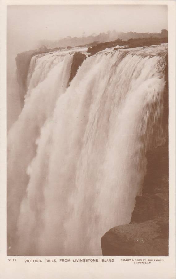 Postcard "Victoria Falls" unused as scans