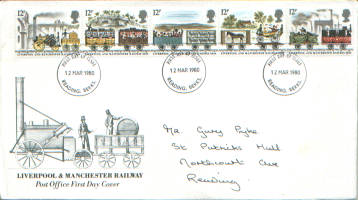 Great Britain 1980 Railways FDC as scan