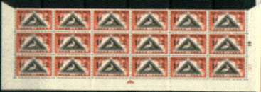 SA 1953 SACC 143 Block of 18 as scan