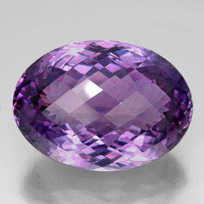 HUGE 53.2 ct MAGNIFICENT LAVENDER OVAL CUT AMETHYST AFRICA Gemstone