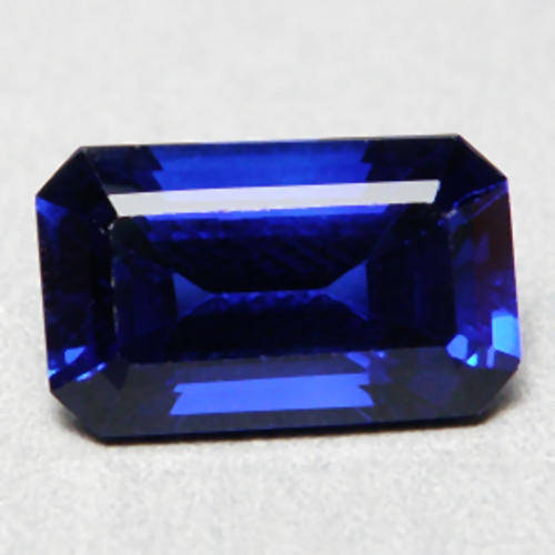 2.35 ct MIDNIGHT BLUE  EMERALD CUT SAPPHIRE GEMSTONE