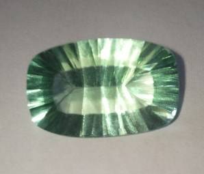 6.8  ct  NATURAL! MINT GREEN CHINESE  FLUORITE OCTAGON CONCAVE CUT Gemstone