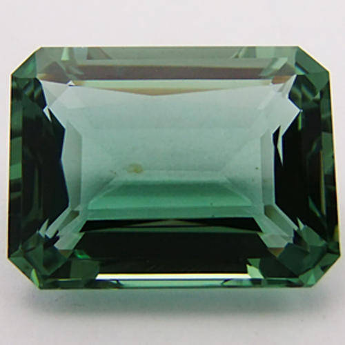 SPLENDID 22.4 ct  GREEN URUGUAY AMETHYST OCTAGON SCIZZOR CUT - Prasiolite Gemstone