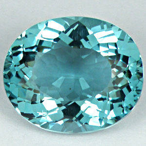 20.15 AAA OVAL CUT EXCELLENT BLUE AQUAMARINE GEMSTONE