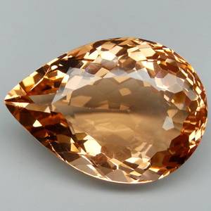 SPARKLING!! 23.45 ct PEACH PEAR CUT MAGNIFICENT MORGANITE GEMSTONE