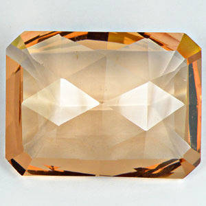 MASSIVE 37.2 ct VVS SALMON PINK OCTAGON CUSHION CUT MORGANITE GEMSTONE