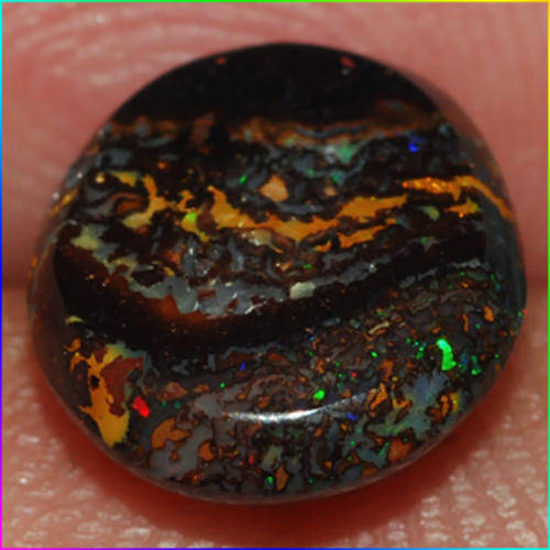 3.38 ct RED & MULTI-COLOR SPARKLING MATRIX BOULDER OPAL