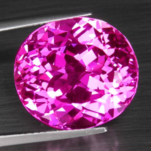 SPECTACULAR 23.20 ct OVAL FACETED CUT  HOT PINK TOPAZ BRAZIL  Gemstone