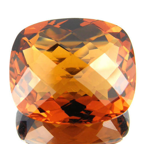 RICH COLOUR !!! 44.20 ct AAA MADEIRA CITRINE CUSHION CUT  Gemstone